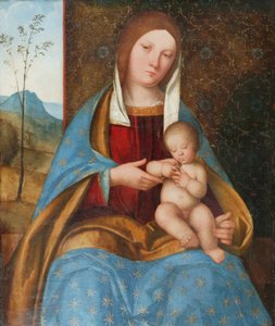 聖母子（油彩・パネル） 作： Boccaccio Boccaccino