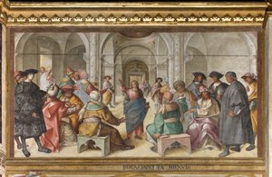 長老会、第8北スパン、イエスの論争、ボッカッチョBoccaccino 作： Boccaccio Boccaccino