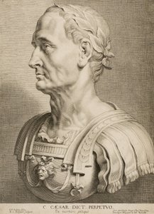 永遠の独裁者、ジュリアスシーザー、有名なギリシャ人とローマ人の12人、1633年頃 作： Boetius Adams Bolswert