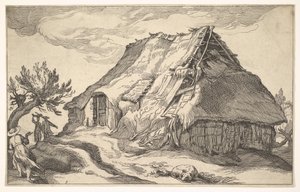 農家のある風景、1613年。 作： Boetius Adams Bolswert