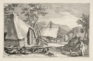 農家のある風景、1613-1614。 作： Boetius Adams Bolswert