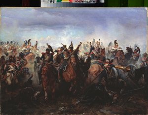 1814 年 3 月 25 日のフェレ シャンプノワーズの戦い (フェレ シャンプノワーズの戦い) 作： Bogdan Willewalde