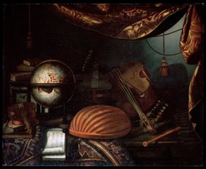 楽器のある静物、1715年。 作： Bonaventura Bettera