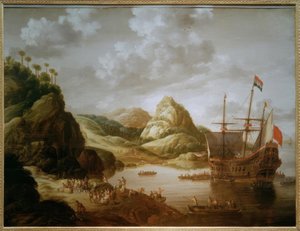 南海岸の3人の船長の着陸 作： Bonaventura Peeters