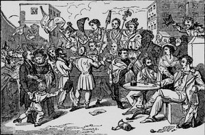 キングスベンチ刑務所での模擬選挙、c1828、1912