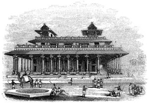 1847年、インドのアラハバード宮殿 作： Bonner