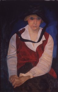 アーティストの妻の肖像、1917 作： Boris Dmitrievich Grigoriev