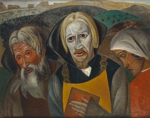 皇帝フョードル・イオアンノヴィッチとしてのヴァシリ・カチャロフ、1923 作： Boris Dmitrievich Grigoriev