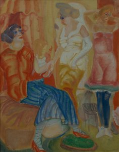 女性、1916年 作： Boris Dmitrievich Grigoriev