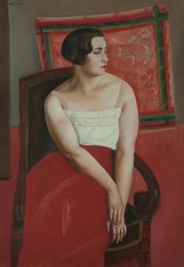 若い女性の肖像画。 作： Boris Dmitryevich Grigoriev