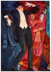 「舞台製作者フセヴォロド・マイヤーホールドの肖像」、1916年 作： Boris Grigor