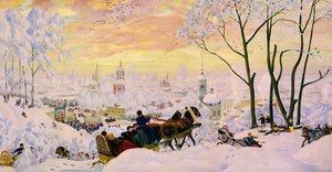 Maslenitsa 作： Boris Mikhailovich Kustodiev