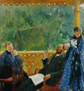 家族の肖像（ポレノウ家の肖像） 作： Boris Mikhailovich Kustodiev