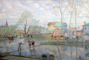 春」、1921年。 作： Boris Mikhailovich Kustodiev