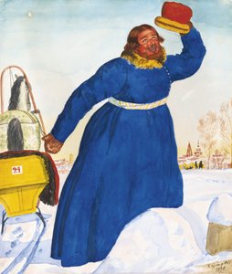コーチマン、1920 作： Boris Mikhailovich Kustodiev