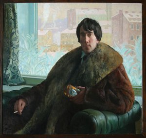 彫刻家であり建築家であるイシドールゾロタレフスキーの肖像1885〜1961年、1922年 作： Boris Mikhailovich Kustodiev