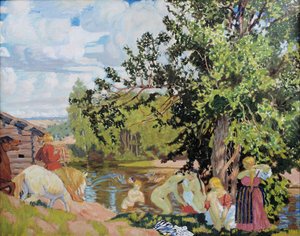 バース、1910 作： Boris Mikhailovich Kustodiev