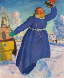 コーチマン、1923 作： Boris Mikhailovich Kustodiev