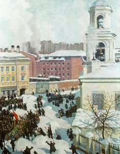 1917年2月27日、1917年 作： Boris Mikhailovich Kustodiev