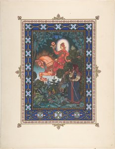 おとぎ話Vasilisa the Beautifulのイラストc。 1925 作： Boris Vasilievich Zvorykin