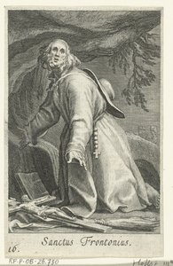 隠者としてのエジプトの聖フロントニウス Sanctus Frontonius (オブジェクトのタイトル) 隠者（シリーズタイトル） Sacra eremvs ascetarvm (シリーズタイトル) 作： Boëtius Adamsz. Bolswert