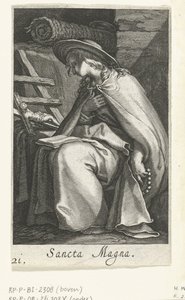 仙人としての聖マグナ サンクタ マグナ (オブジェクトのタイトル) 隠者（シリーズタイトル） Sacra Eremus Ascetriarum (シリーズタイトル) 作： Boëtius Adamsz. Bolswert