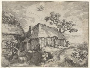 ガニメデの農場と強盗のある風景 田園風景（連載タイトル） 作： Boëtius Adamsz. Bolswert