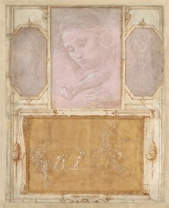 「デッサンの本」のページ 作： Botticelli Giorgio Vasari with drawings by Filippino Lippi and Raffaellino del Garbo