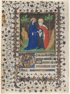 時の書からの脱却：裁判における訪問とキリストc。 1415年。 作： Boucicaut Master