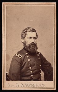 オリバー・オーティス・ハワード将軍の肖像、1830～1909年、1862～1869年。