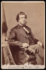 ハミルトン フィッシュ 1808 ～ 1893 年の肖像、1893 年以前。 作： Brady