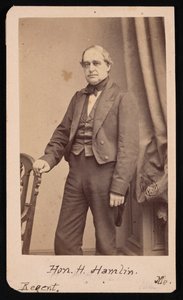 ハンニバル ハムリンの肖像 1809 ～ 1891 年、1857 年。 作： Brady