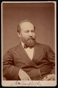 ジェームズ・エイブラム・ガーフィールドの肖像、1831～1881年、1876年以前。 作： Brady
