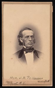ジェームズ・ウィリス・パターソンの肖像、1823～1893年、1869年以前。 作： Brady