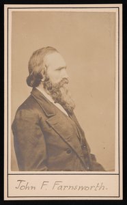 ジョン・フランクリン・ファーンズワースの肖像、1820～1897年、1897年以前。