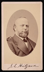 ユリウス・エラスムス・ヒルガードの肖像 1825-1891, 1875. 作： Brady