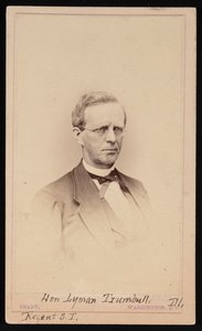 ライマン トランブルの肖像 1813 ～ 1896 年、1862 ～ 1869 年。 作： Brady