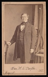 ウィリアム・ルイス・デイトンの肖像 1807-1864、1864年以前。 作： Brady