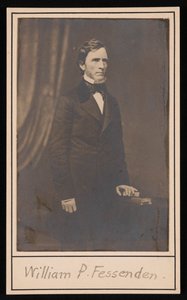 ウィリアム・ピット・フェッセンデンの肖像、1806-1869年、1869年以前。 作： Brady