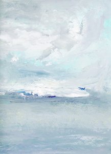 遠くの平原の雲