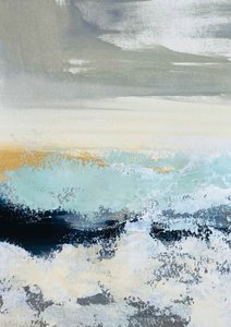 黄金の水平線と海景 作： 