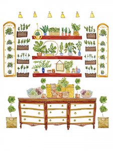 緑あふれる屋内ガーデン