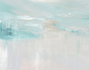 穏やかな青の筆致