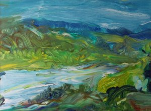 ブルーリバーの風景II、1988 作： Brenda Brin Booker