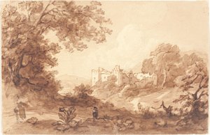 カリュー城、ペンブロークシャー 作： British 19th Century