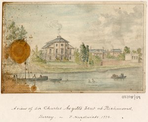 一連のスケッチ、イギリス、大陸、アメリカの景色 1772-1778 (水彩) 作： British School