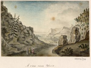 一連のスケッチ、イギリス、大陸、アメリカの景色 1772-1778 (水彩) 作： British School