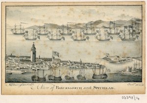一連のスケッチ、イギリス、大陸、アメリカの景色 1772-1778 (水彩) 作： British School