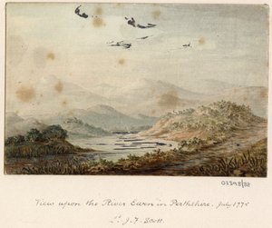 一連のスケッチ、イギリス、大陸、アメリカの景色 1772-1778 (水彩) 作： British School