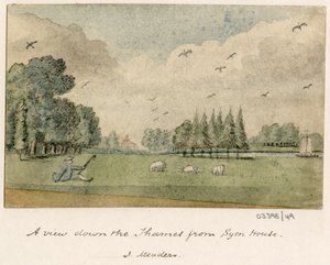 一連のスケッチ、イギリス、大陸、アメリカの景色 1772-1778 (水彩) 作： British School